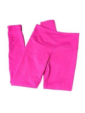 ZYIA Active Hot Pink Leopard Pocket Light n Tight High Rise Leggings Size 2